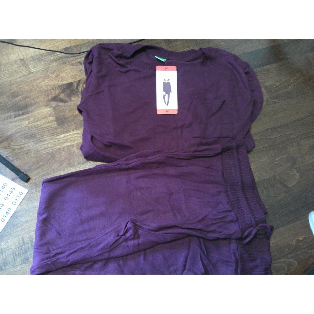 Honeydew Pajama Set Womens Size M Wildberry NWT 2pc Lounge Jogger Pocket